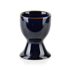 Wytrzymała i elegancka ceramiczna miseczka w ciemnoniebieskim odcieniu, idealna na kawę lub herbatę, ręcznie wykonana, autentyczny dodatek do domowego zakątka.